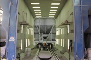 高鐵機(jī)車噴砂房 高鐵機(jī)車噴砂房